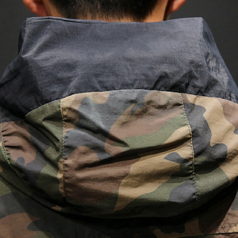 Explore the Great Outdoors in Style with Our Two-Sided Camouflage Hooded Jacket